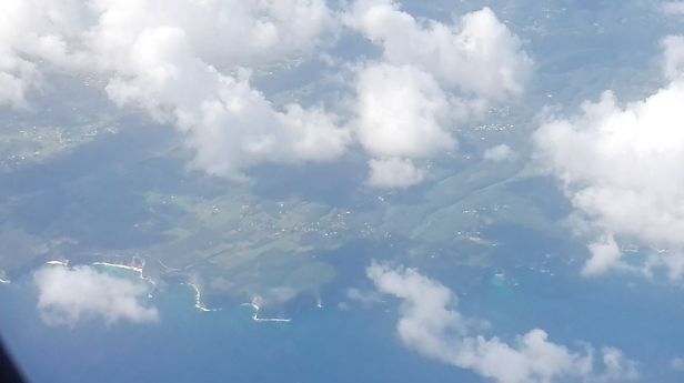 Blick aus dem Flugzeug